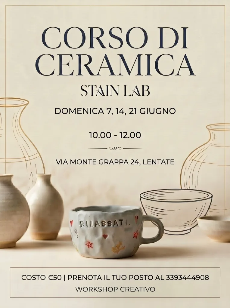 Locandina dei laboratori domenicali di questo mese